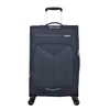 Kép 1/8 - American Tourister Summerfunk 4-kerekes bővíthető bőrönd 68x42x28/30 cm, sötétkék