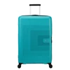 Kép 1/11 - American Tourister AeroStep Spinner 4-kerekes keményfedeles bővíthető bőrönd 77 x 50 x 29/32 cm, türkiz