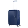 Kép 3/9 - American Tourister Soundbox 4-kerekes keményfedeles bővíthető bőrönd 67 x 46.5 x 29/32 cm, sötétkék
