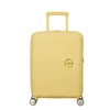 Kép 1/10 - American Tourister Soundbox 4-kerekes keményfedeles bővíthető kabin bőrönd 55x40x20/23 cm, pasztell sárga