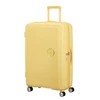 Kép 2/5 - American Tourister Soundbox 4-kerekes keményfedeles bővíthető bőrönd 77 x 51.5 x 29.5/32.5 cm, pasztell sárga