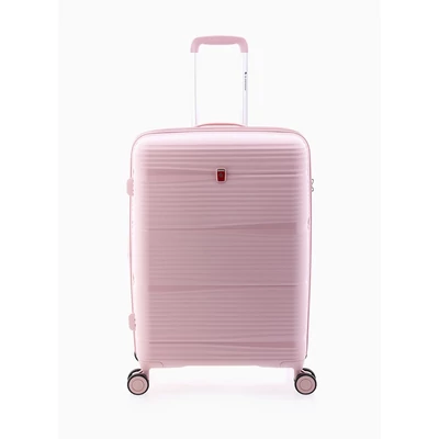 Gladiator BIONIC 4-kerekes keményfedeles bővíthető bőrönd 76x53x29/31cm, rózsaszín
