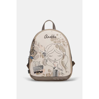 Anekke Olympia kis bézs hátizsák 26x30x10 cm