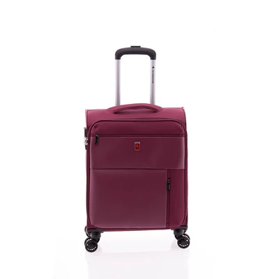Gladiator Arctic 4-kerekes kabinbőrönd 55x40x20/23 cm, bordó