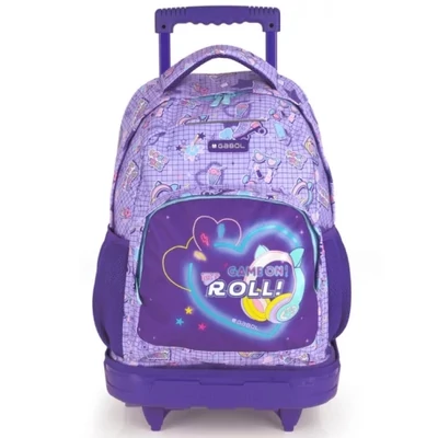 Gabol gurulós iskolatáska levehető húzószerkezettel, Funny