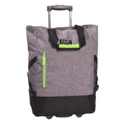 Punta gurulós bevásárlótáska, szürke