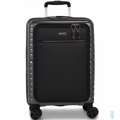 Worldpack Dallas spinner 4-kerekes keményfedeles kabin bőrönd 55 x 38 x 23 cm, sötét szürke