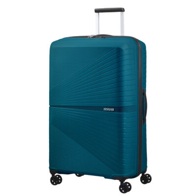 American Tourister AIRCONIC 4-kerekes keményfedeles bőrönd 77 x 49 x 31 cm, olajkék