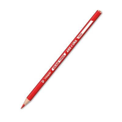 Ars Una háromszögletű színes ceruza, piros