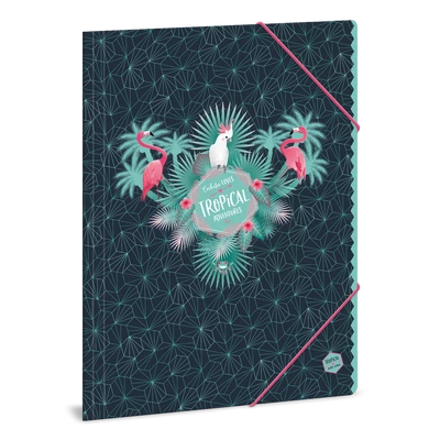 Ars Una  A/4 dosszié, Pink Flamingo