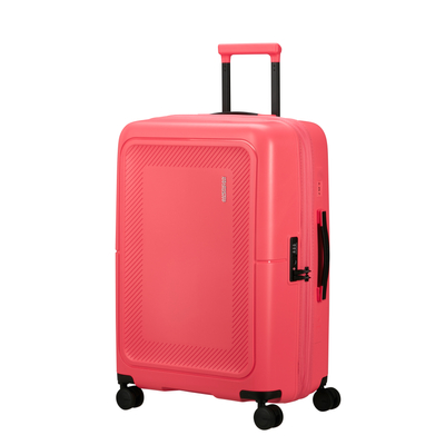 American Tourister Dashpop 4-kerekes keményfedeles bővíthető bőrönd 67 x 45 x 28/32 cm, málna