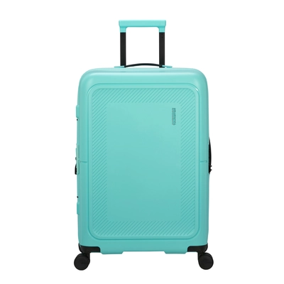 American Tourister Dashpop 4-kerekes keményfedeles bővíthető bőrönd 67 x 45 x 28/32 cm, világos türkiz