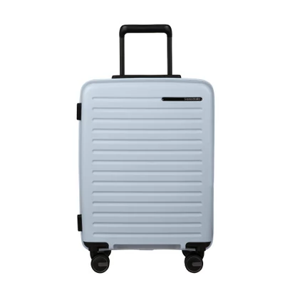 Samsonite Restackd spinner 4-kerekes keményfedeles bővíthető kabin bőrönd 55 x 40 x 20/23 cm, halványkék