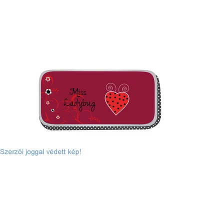 Belmil szögletes tolltartó, Miss Ladybug