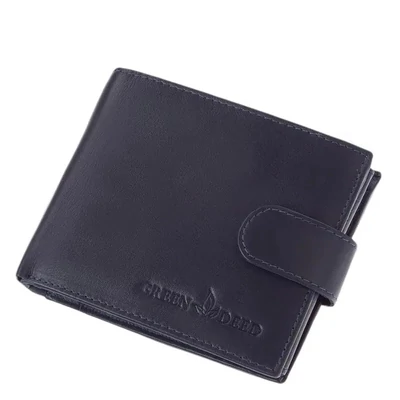 Bőr férfi pénztárca Green Deed LUX, sötétkék