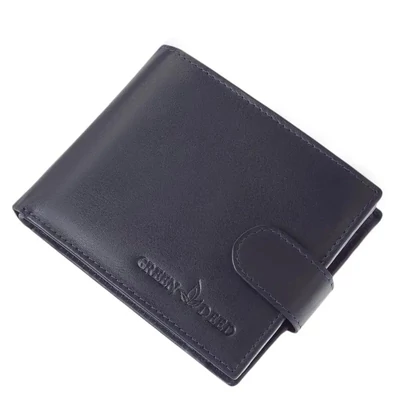 Bőr férfi pénztárca Green Deed LUX, sötétkék