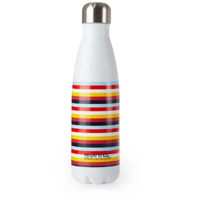 Regatta Insul Bottle, rozsdamentes acél duplafalú kulacs, 500 ml, csíkos