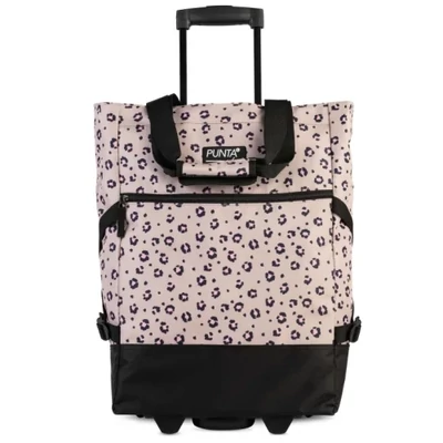 Punta kerekes bevásárlótáska 33 L – bézs pöttyös