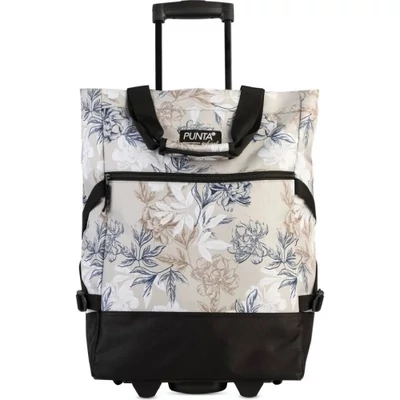 Punta kerekes bevásárlótáska 33 L – virágmintás