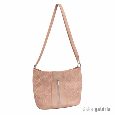Silvia Rosa hosszúpántos női táska, Puder – 30x27x11 cm