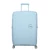 American Tourister Soundbox 4-kerekes keményfedeles bővíthető bőrönd 77 x 51.5 x 29.5/32.5 cm, pasztell kék