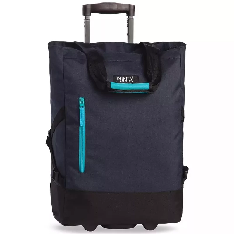 Punta gurulós bevásárlótáska, sötét kék