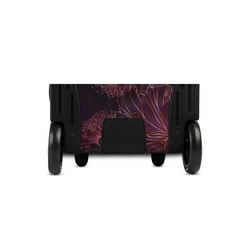 Punta kerekes bevásárlókocsi 40 L – virágmintás