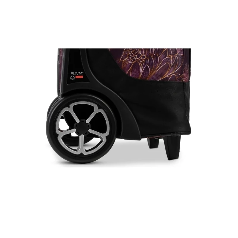 Punta kerekes bevásárlókocsi 40 L – virágmintás