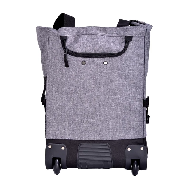 Punta gurulós bevásárlótáska, szürke