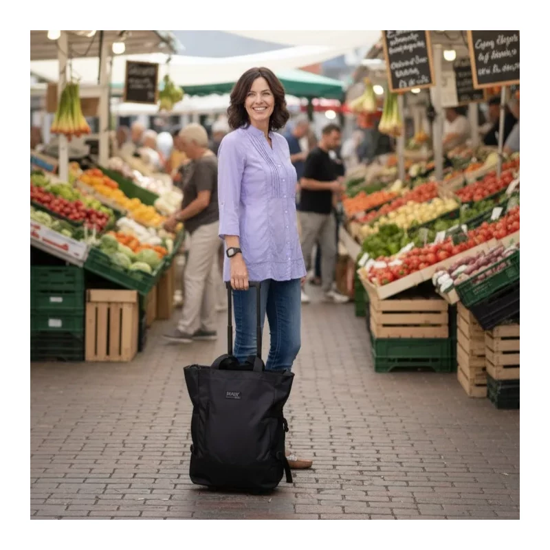 Punta gurulós bevásárlótáska, sötét kék