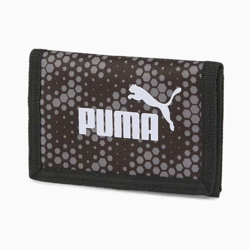 Puma Phase AOP Wallet pénztárca, fekete-szürke pöttyös