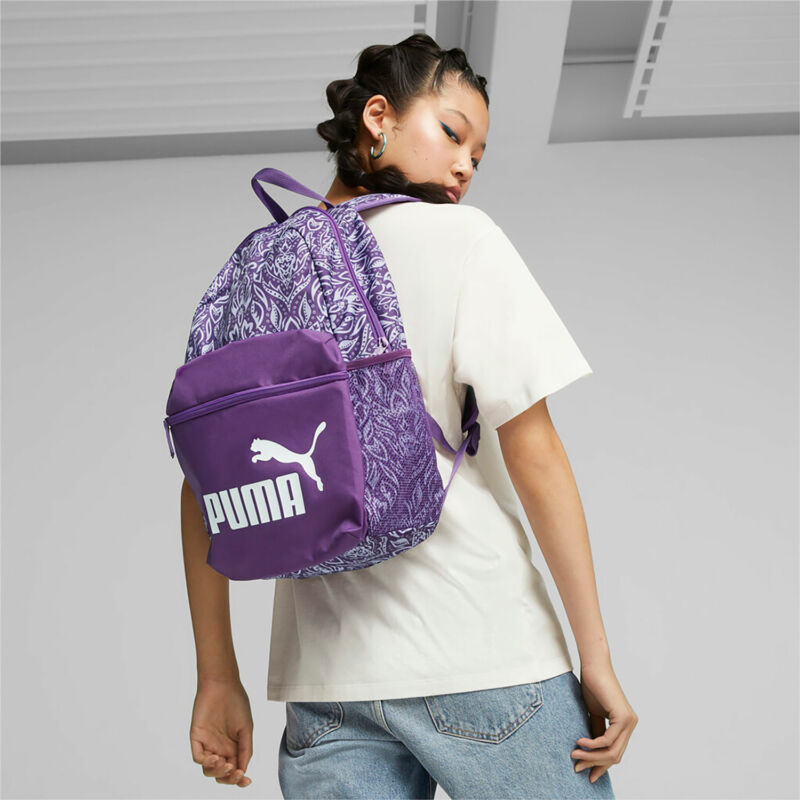Puma Phase AOP hátizsák, lila mintás