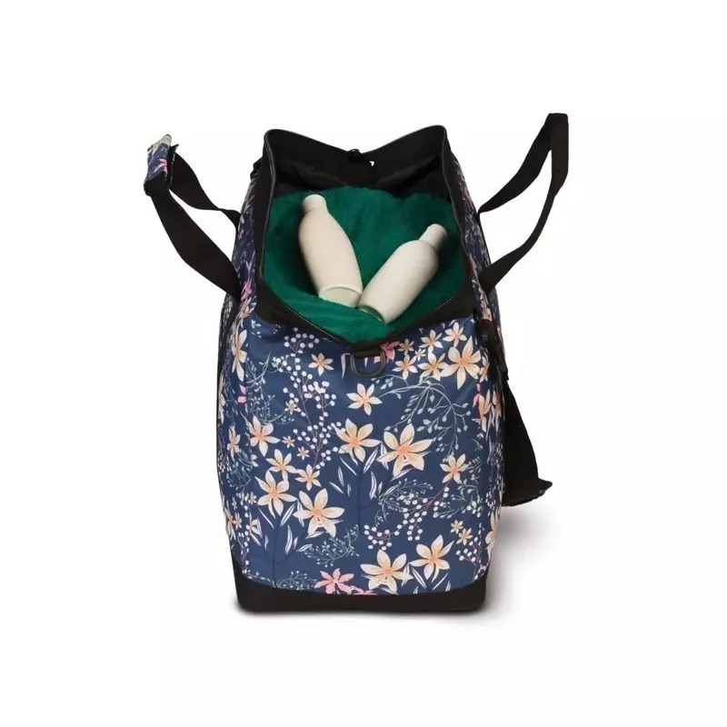 Punta női sporttáska, utazó táska, kék, virágos