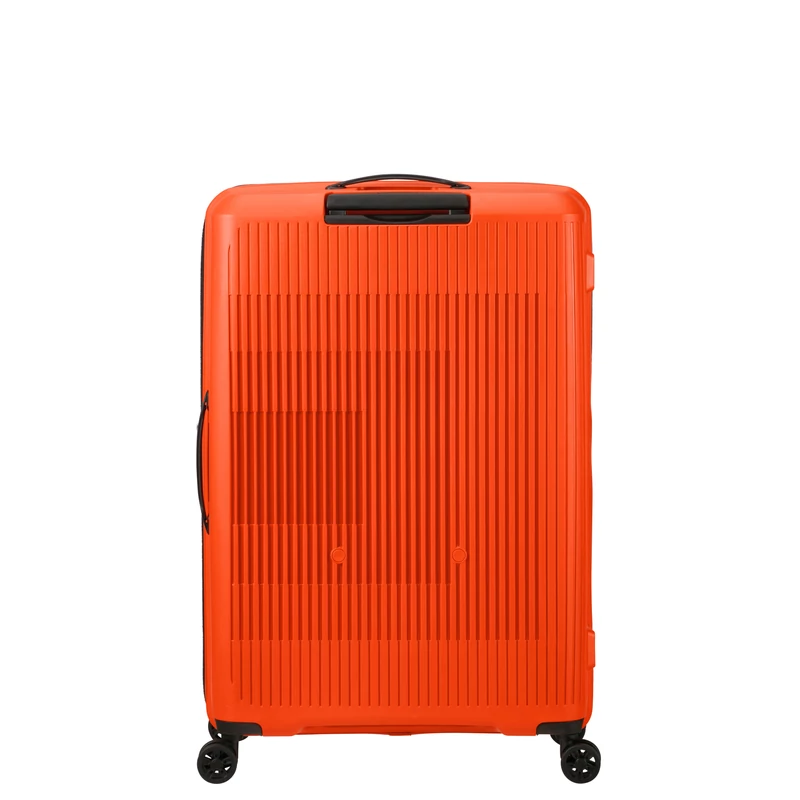 American Tourister AeroStep Spinner 4-kerekes keményfedeles bővíthető bőrönd 77 x 50 x 29/32 cm, narancs