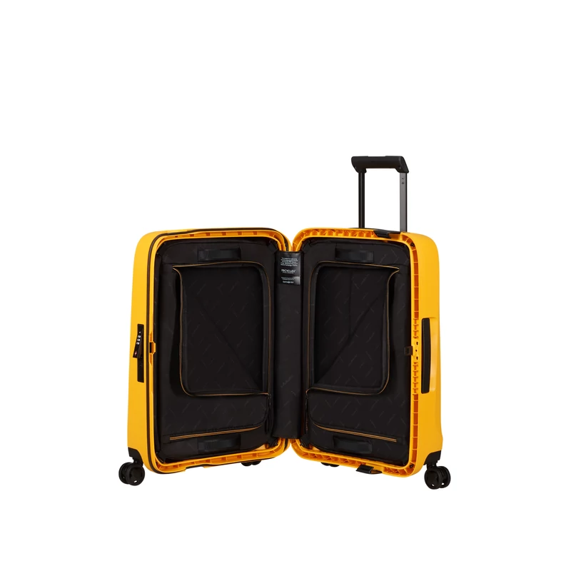 Samsonite Essens spinner 4-kerekes keményfedeles bőrönd 69 x 49 x 30 cm, sárga