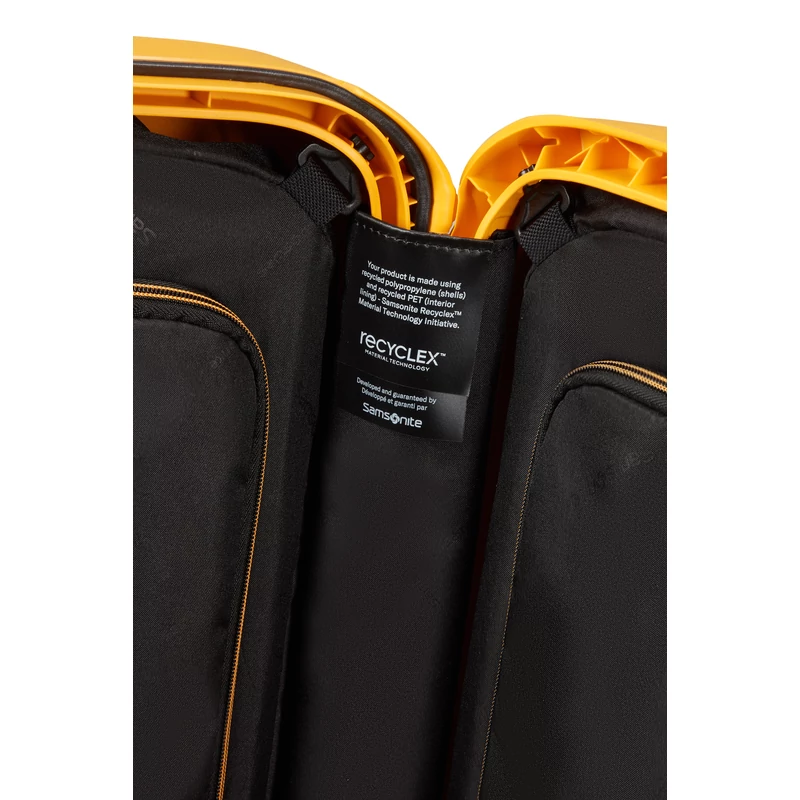 Samsonite Essens spinner 4-kerekes keményfedeles bőrönd 69 x 49 x 30 cm, sárga