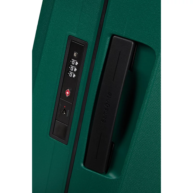 Samsonite Essens spinner 4-kerekes keményfedeles bőrönd 69 x 49 x 30 cm, zöld