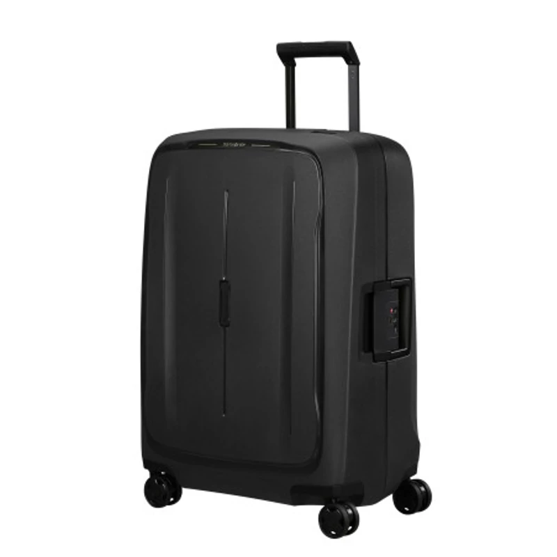 Samsonite Essens spinner 4-kerekes keményfedeles bőrönd 69 x 49 x 30 cm, fekete