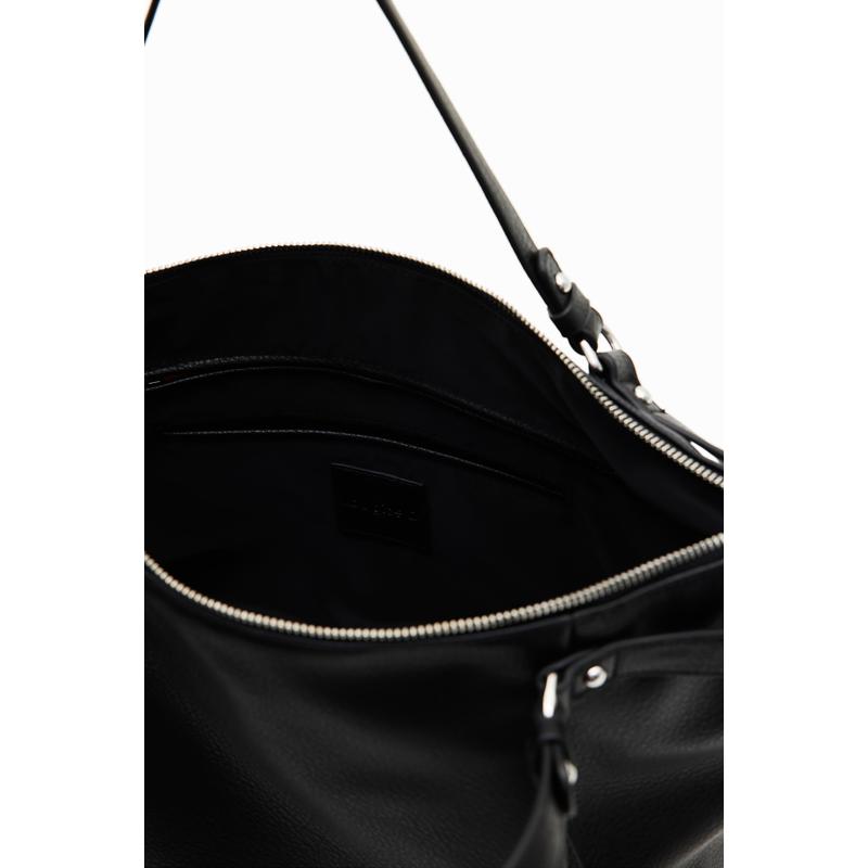 Desigual női divattáska, Bag Half Logo 23 Libia 2.0, fekete