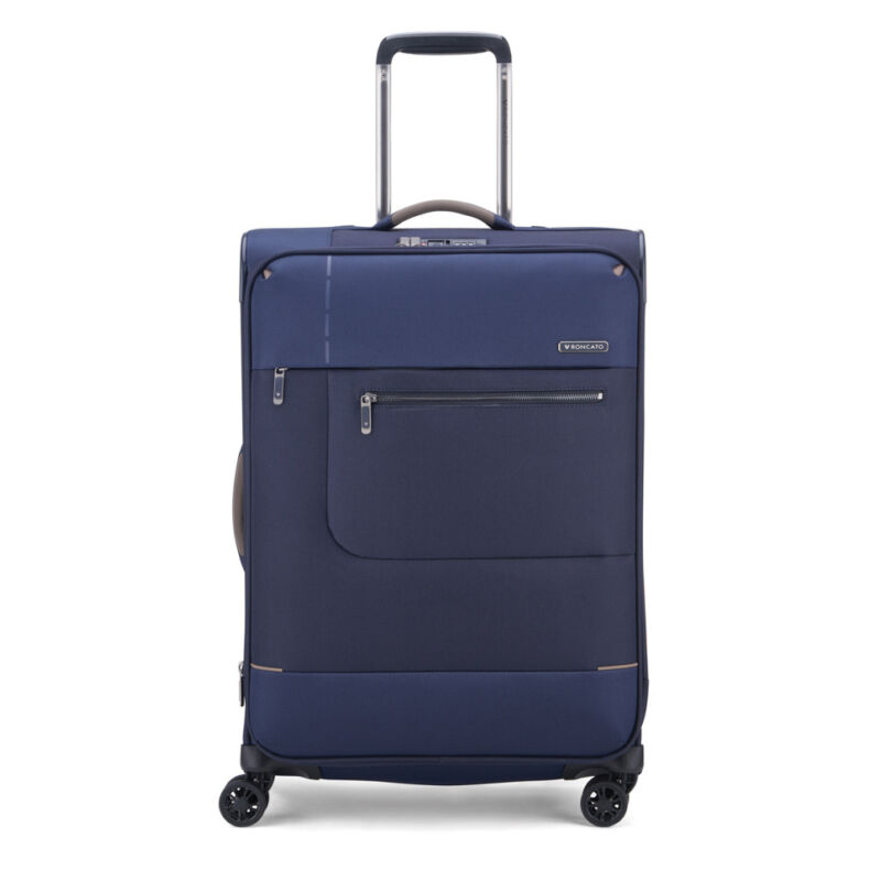 Roncato SIDETRACK 4-kerekes bővíthető bőrönd M, kék