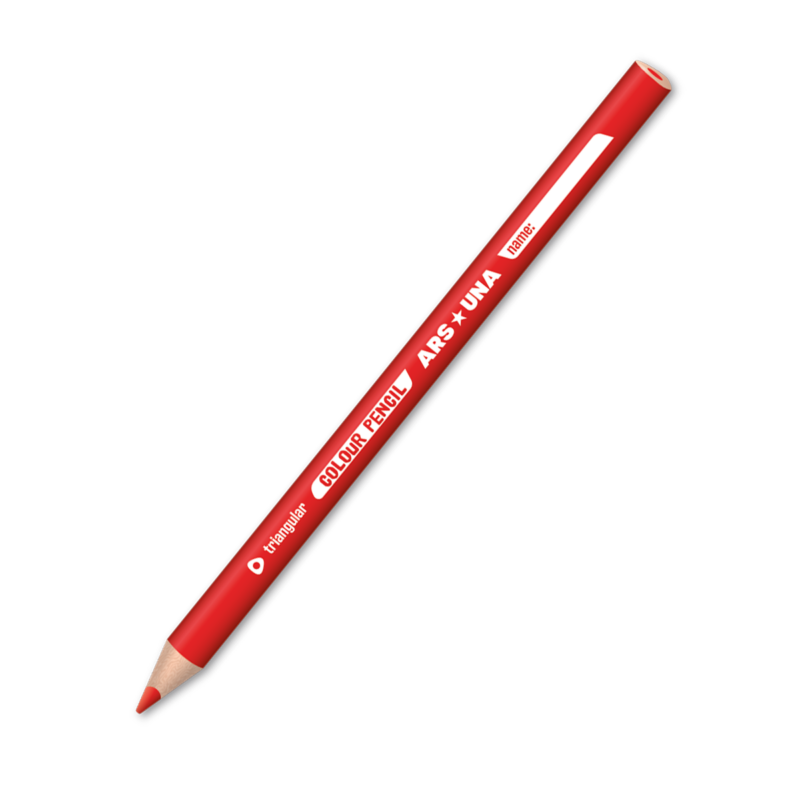 Ars Una háromszögletű színes ceruza, jumbo-piros