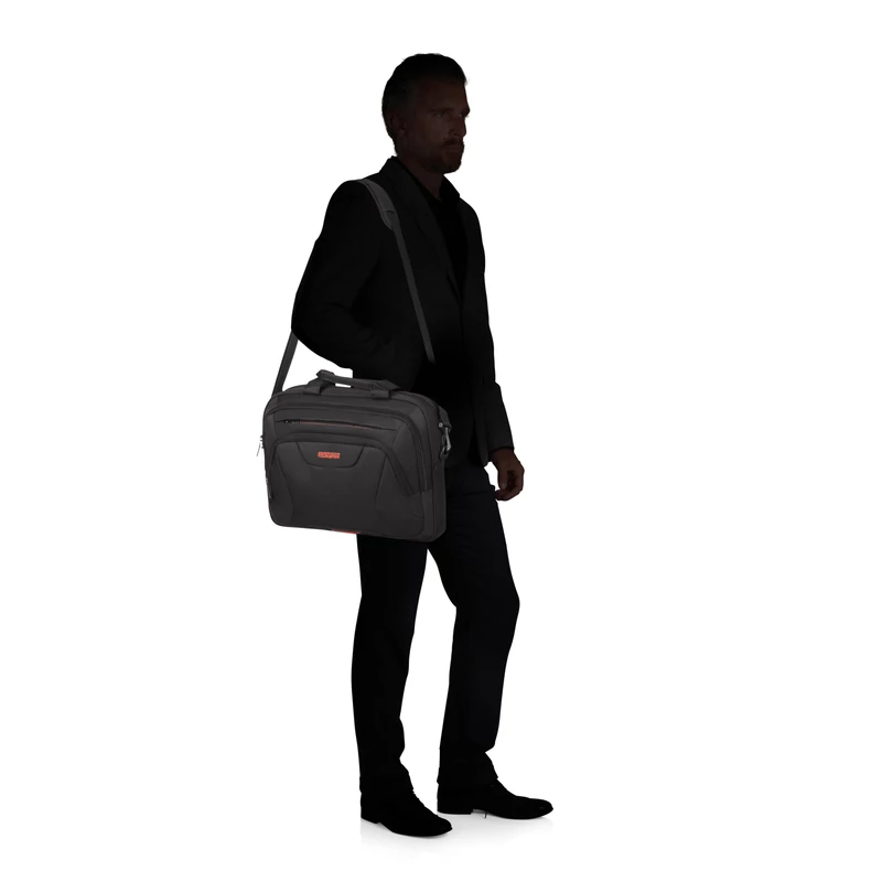 American Tourister AT WORK laptoptáska 15,6", fekete-narancs