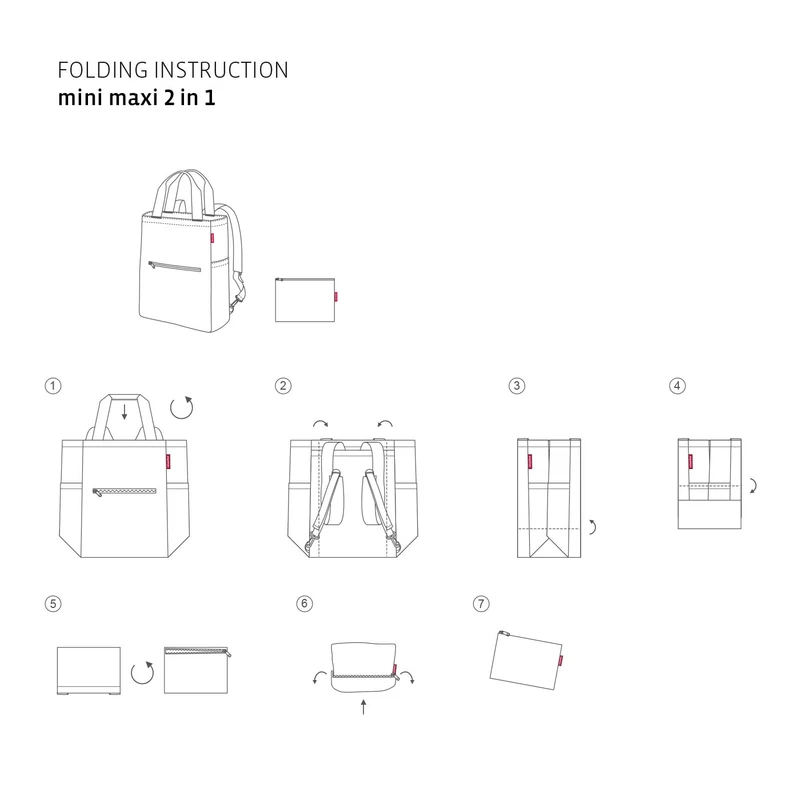 Reisenthel mini maxi 2-in-1, világos szürke