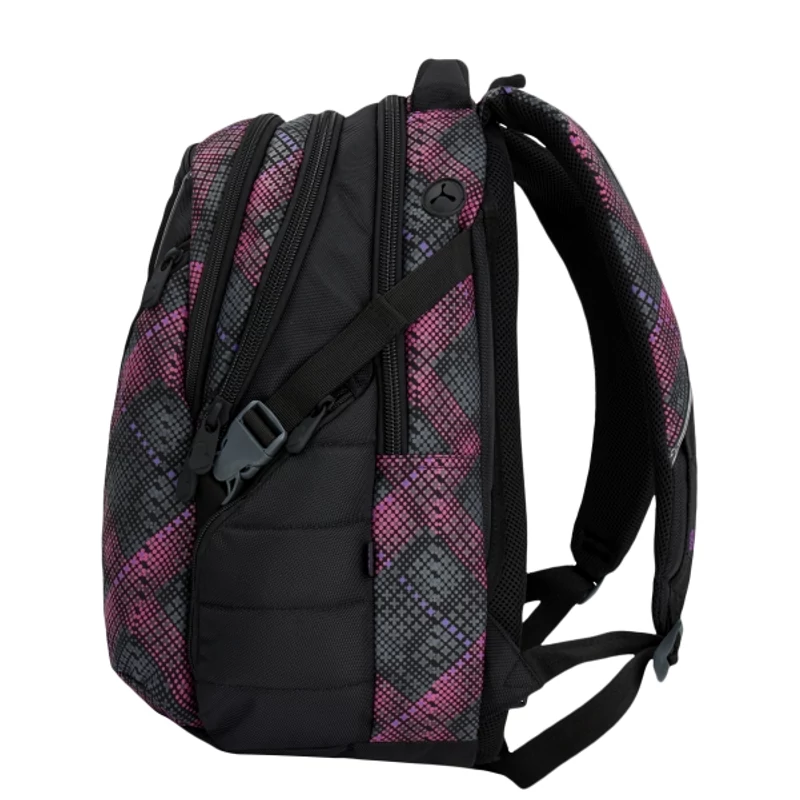 Bagmaster tinédzser hátizsák BAG, fekete-pink-lila