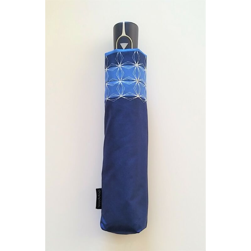 DOPPLER Fiber AC Graphics félautomata női esernyő, kék