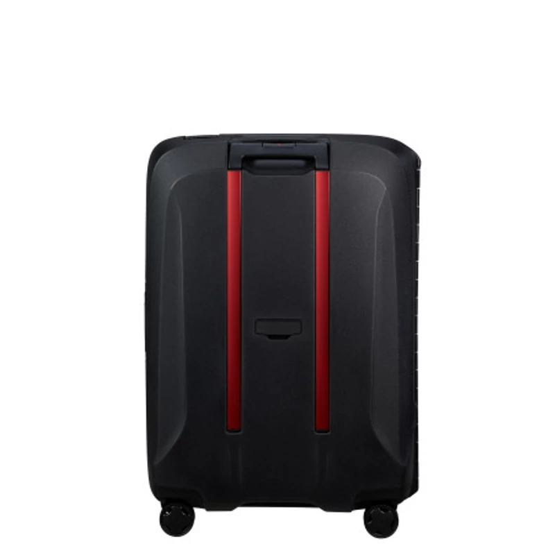 Samsonite Essens spinner 4-kerekes keményfedeles bőrönd 69 x 49 x 30 cm, fekete-piros