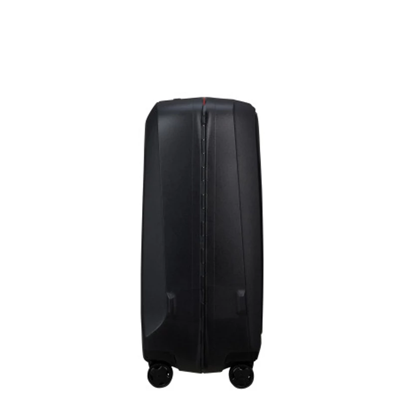 Samsonite Essens spinner 4-kerekes keményfedeles bőrönd 69 x 49 x 30 cm, fekete-piros
