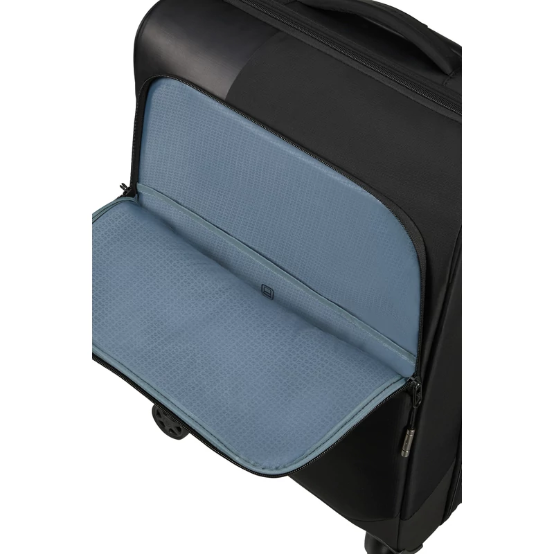 Samsonite Biz2Go TRVL spinner 4-kerekes bővíthető kabin bőrönd 55 x 40 x 20/23 cm, fekete