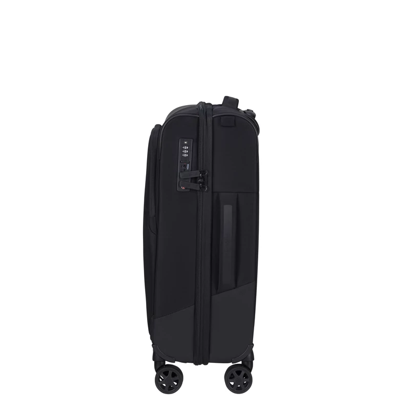Samsonite Biz2Go TRVL spinner 4-kerekes bővíthető kabin bőrönd 55 x 40 x 20/23 cm, fekete