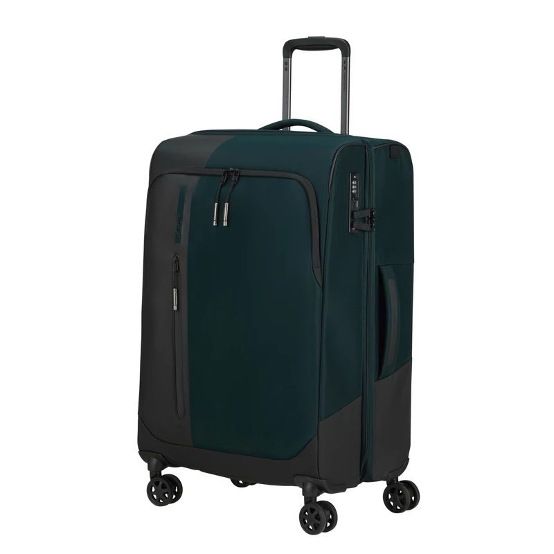 Samsonite Biz2Go TRVL spinner 4-kerekes bővíthető bőrönd 66 x 43 x 25/28 cm, sötétkék